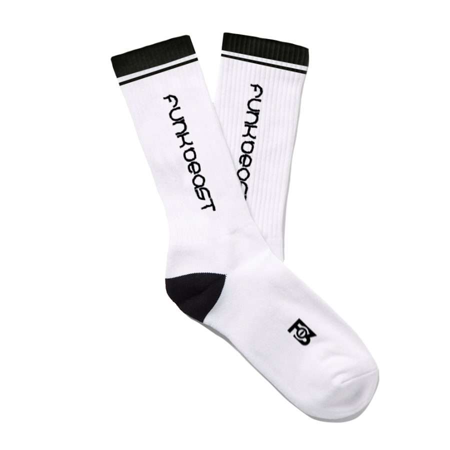 Funk Beast Ribbed Stretch Cotton-Blend Socks