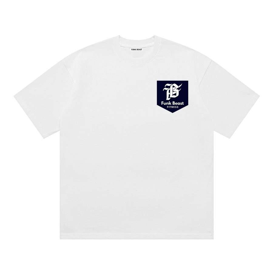 Funk Beast Fake Pocket T-Shirt White