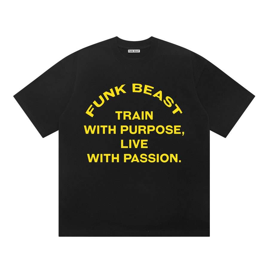 Funk Beast Train with Purpose Tee Black