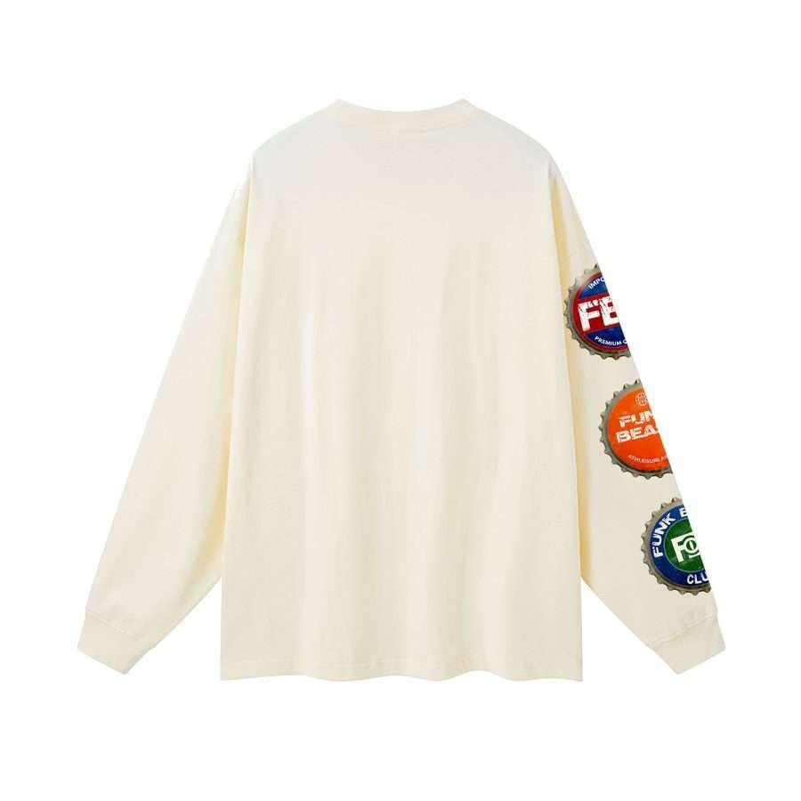 Funk Beast Beer Cap Tee Beige