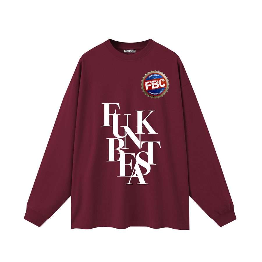 Funk Beast Beer Cap 2 Tee Burgundy