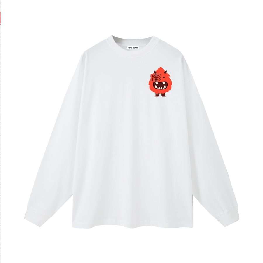 Funk Beast Monster Tee White