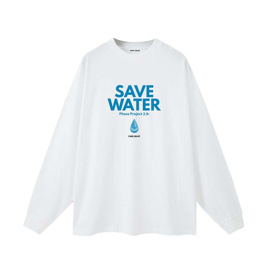 Funk Beast Save Water Tee White